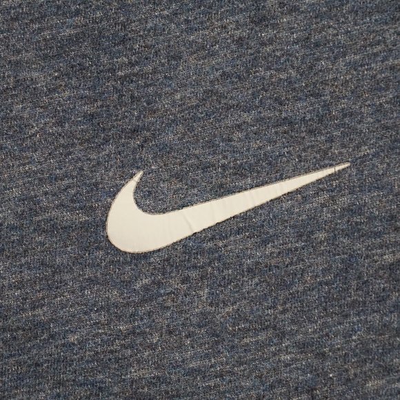 Nike Dry Tee Dri-FIT Cotton Crew Solid Dark Blue Small - Picture 3 of 5